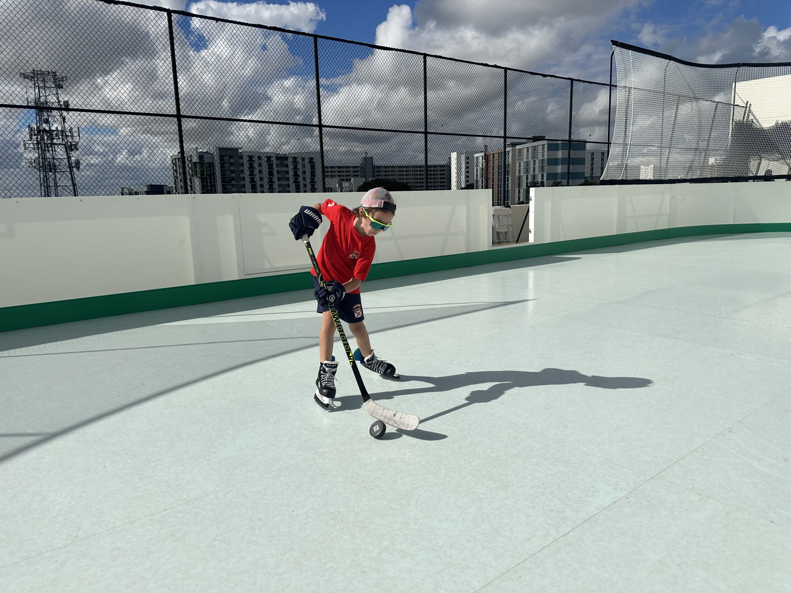 Green Hockey Rooftop Rink in Miami