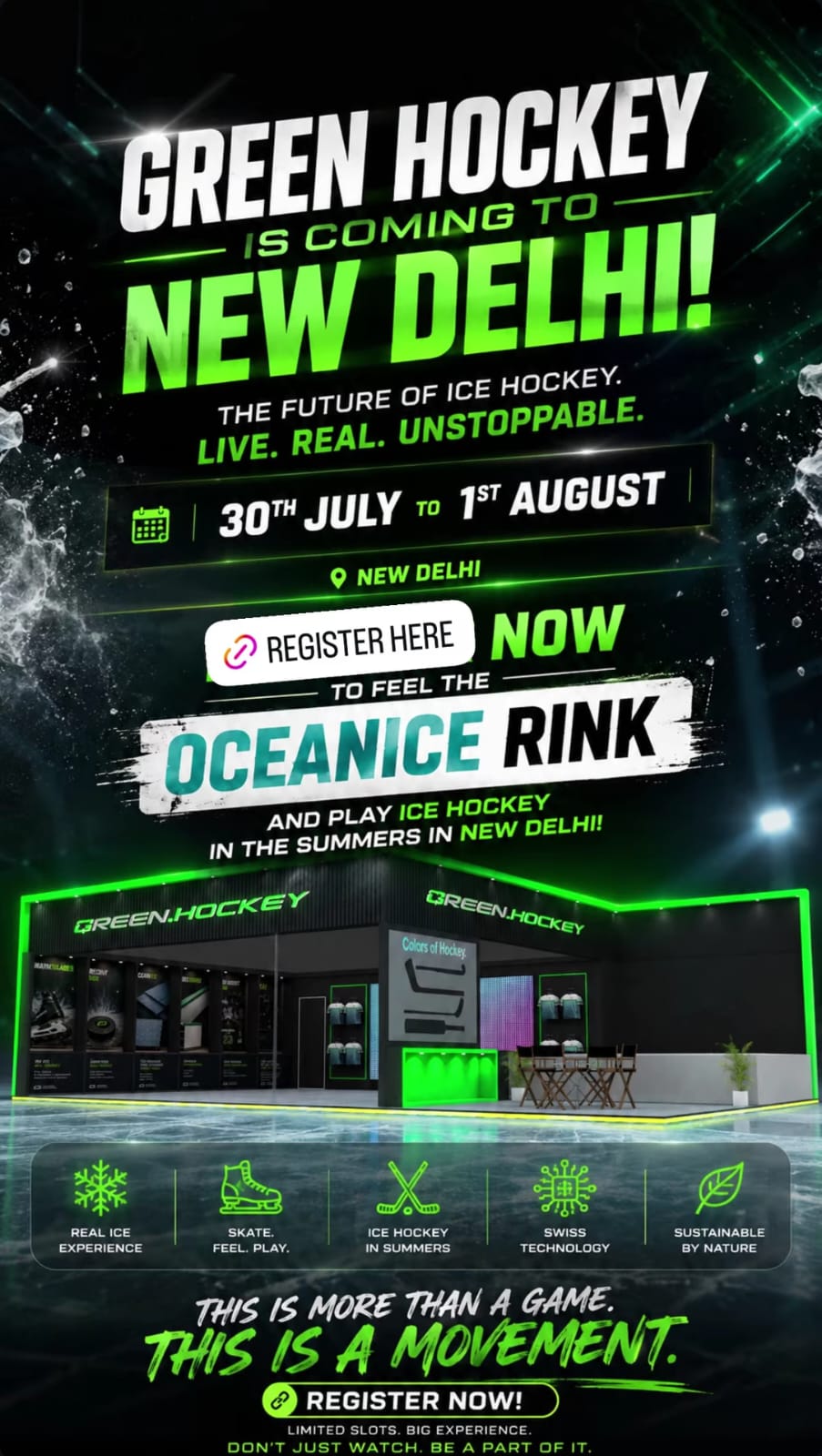 Green Hockey kommt nach New Delhi – Event-Ankündigung für die OCEANICE Rink